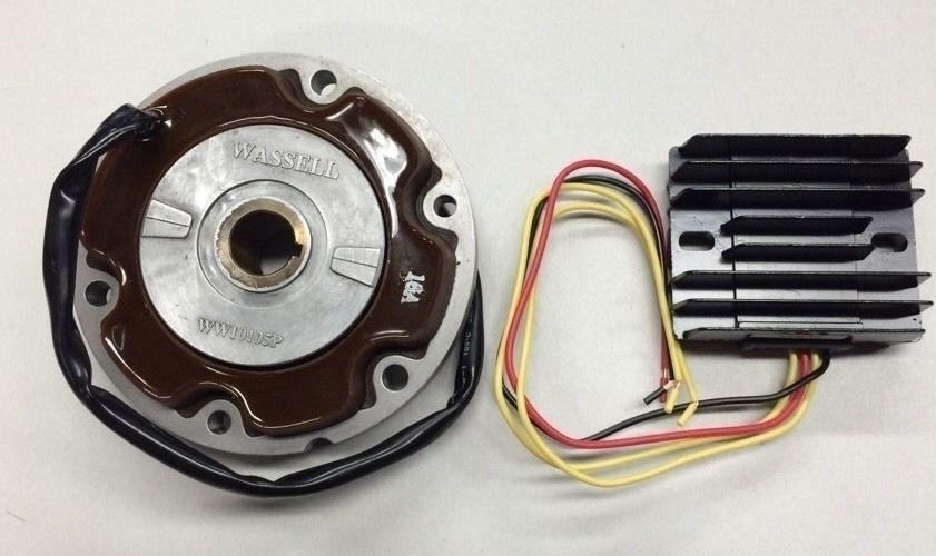 High Output 12 Volt Alternator Kit Rotor Stator Lucas for Triumph bsa norton 1963 and later