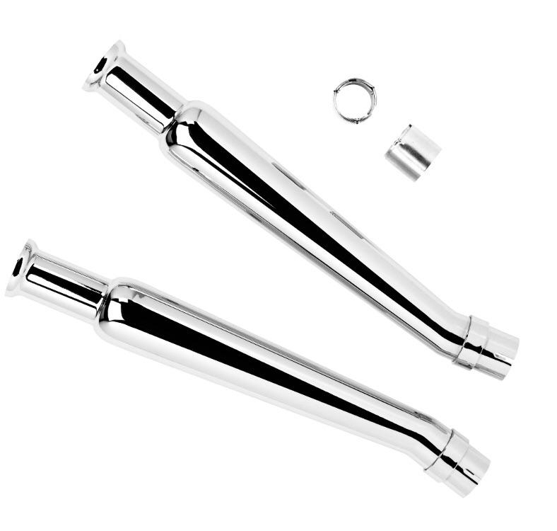 Cocktail shaker mufflers for 1 3/4 pipes
