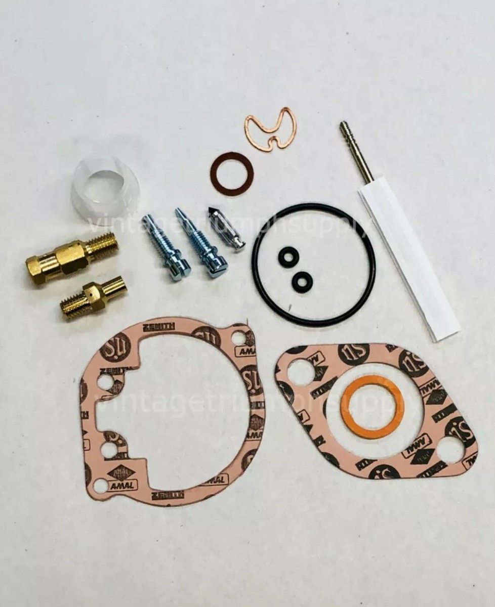 Amal repair kit for 932 carbs with 220 main jets for norton commando