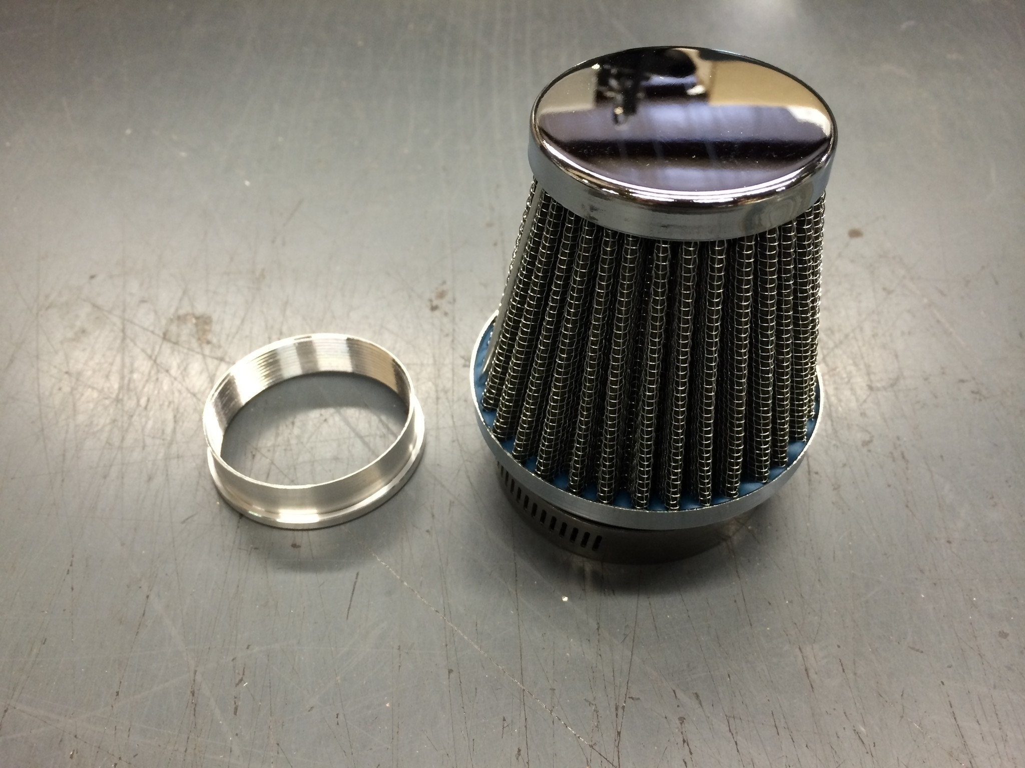 Cone Air Filter for 900 Series Amal with Screw On Adapter for Triumph
