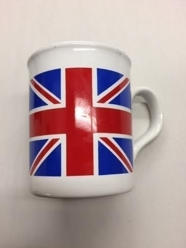 Mug-White with British Flag