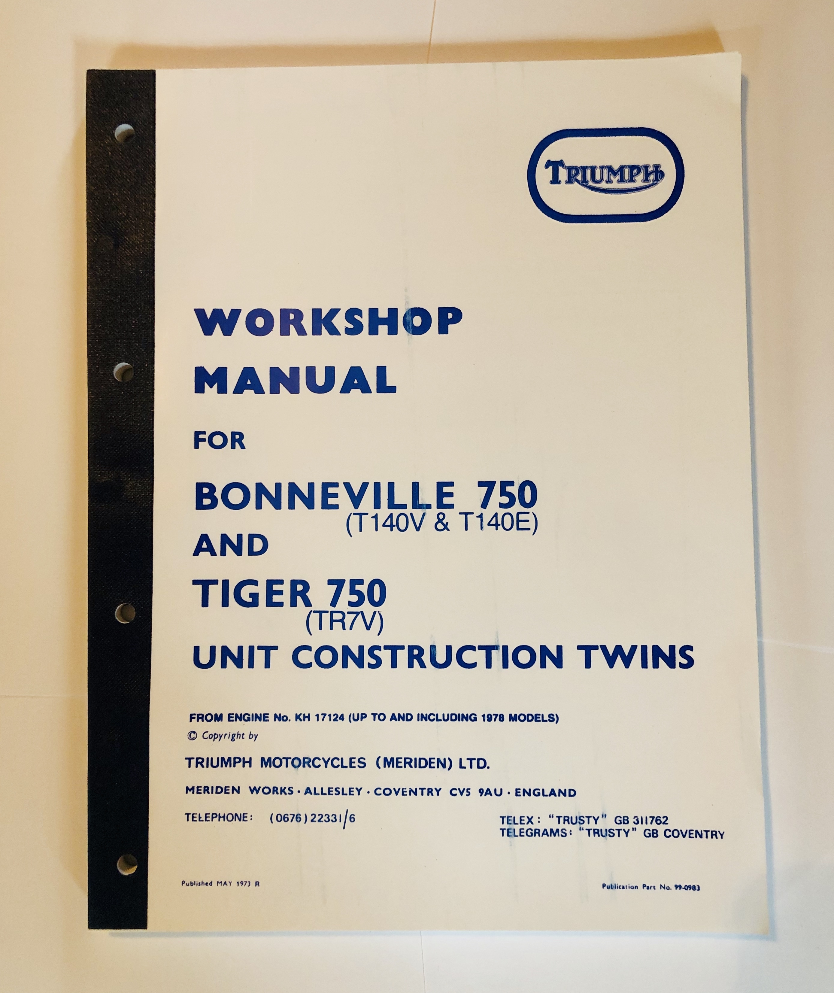 T140 work shop manual 73-78